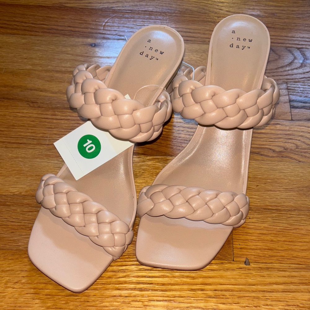 A New Day Women's Braided Sandals in Tan